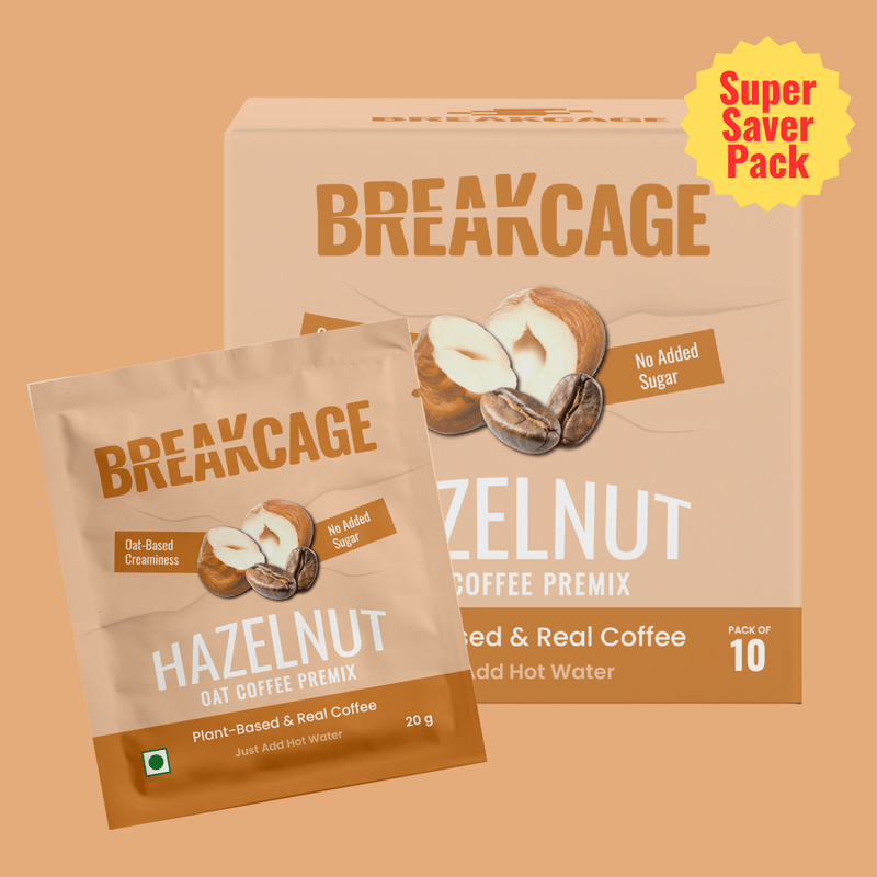 Oat Coffee Premix Hazelnut Pack of 10