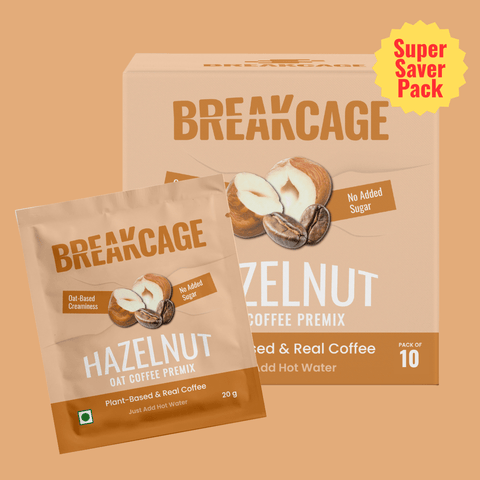 Oat Coffee Premix Hazelnut Pack of 10