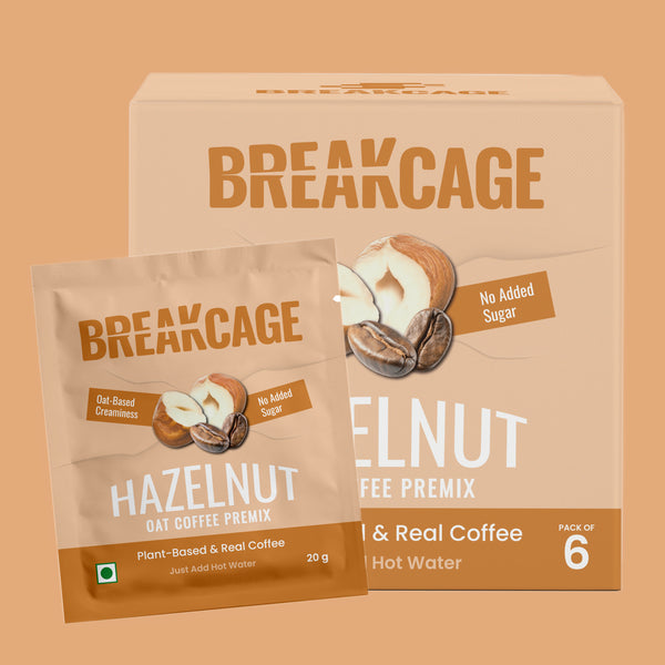 Oat Coffee Premix Hazelnut Pack of 6