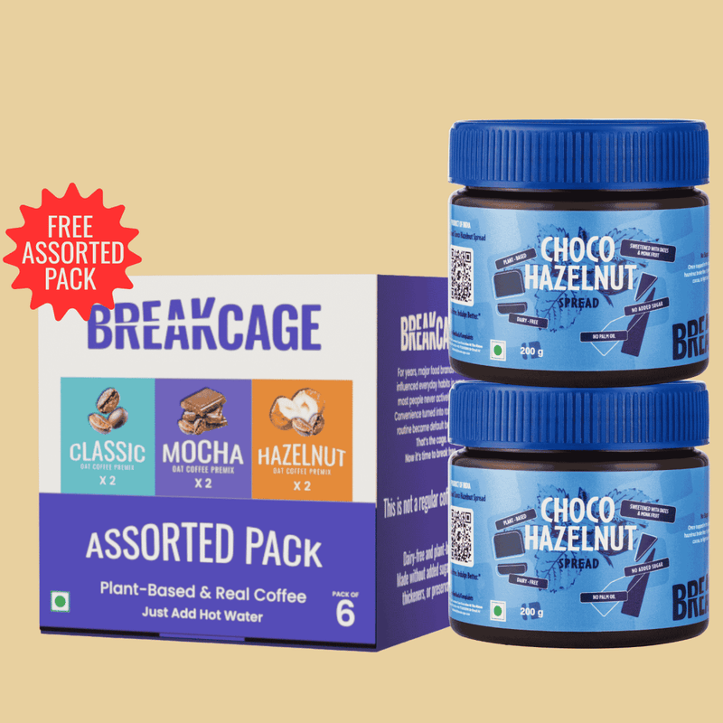 2 Chocolate Hazelnut Spread +  FREE Assorted Pack of 6