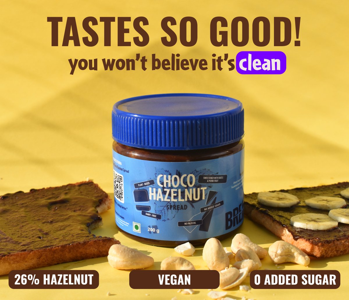 VEGAN CHOCOLATE HAZELNUT SPREAD – BREAKCAGE