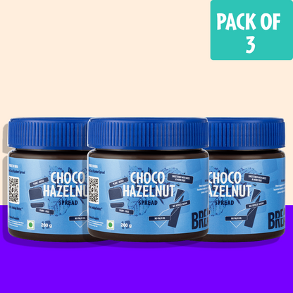BreakCage Vegan Chocolate Hazelnut Spread – 200g (Pack of 3)